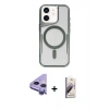 MARSİLYAN™- iPhone 11 Kılıf Yadigar Klasik Özel Seri - Siyah Bilvis 3D Mat Cam Ekran Koruyucu + Raze Metal Kamera Lens - MR