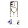 MARSİLYAN™- iPhone 11 Kılıf Yadigar Klasik Özel Seri - Siyah Bilvis 3D Mat Cam Ekran Koruyucu + Raze Metal Kamera Lens - MR