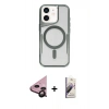 MARSİLYAN™- iPhone 11 Kılıf Yadigar Klasik Özel Seri - Siyah Bilvis 3D Mat Cam Ekran Koruyucu + Raze Metal Kamera Lens - SH