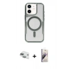 MARSİLYAN™- iPhone 11 Kılıf Yadigar Klasik Özel Seri - Siyah Bilvis 3D Mat Cam Ekran Koruyucu + Pers Alüminyum Kamera Lens - YL