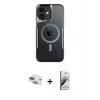 MARSİLYAN™- iPhone 11 Kılıf Yadigar Klasik Özel Seri - Siyah Bilvis 3D Mat Cam Ekran Koruyucu + Pers Alüminyum Kamera Lens - YL