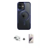 MARSİLYAN™- iPhone 11 Kılıf Yadigar Klasik Özel Seri - Siyah Bilvis 3D Mat Cam Ekran Koruyucu + Pers Alüminyum Kamera Lens - YL