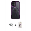 MARSİLYAN™- iPhone 11 Kılıf Yadigar Klasik Özel Seri - Siyah Bilvis 3D Mat Cam Ekran Koruyucu + Pers Alüminyum Kamera Lens - YL