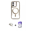 MARSİLYAN™- iPhone 11 Kılıf Yadigar Klasik Özel Seri - Siyah Bilvis 5in1 3D Magic Cam Ekran Koruyucu + Pers Alüminyum Kamera Lens - GD