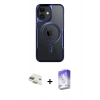 MARSİLYAN™- iPhone 11 Kılıf Yadigar Klasik Özel Seri - Siyah Bilvis 5in1 3D Magic Cam Ekran Koruyucu + Pers Alüminyum Kamera Lens - GD