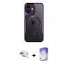 MARSİLYAN™- iPhone 11 Kılıf Yadigar Klasik Özel Seri - Siyah Bilvis 5in1 3D Magic Cam Ekran Koruyucu + Pers Alüminyum Kamera Lens - GD