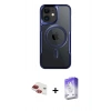 MARSİLYAN™- iPhone 11 Kılıf Yadigar Klasik Özel Seri - Siyah Bilvis 5in1 3D Magic Cam Ekran Koruyucu + Pers Alüminyum Kamera Lens - KI