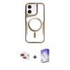 MARSİLYAN™- iPhone 11 Kılıf Yadigar Klasik Özel Seri - Siyah Bilvis 5in1 3D Magic Cam Ekran Koruyucu + Pers Alüminyum Kamera Lens - KI