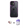 MARSİLYAN™- iPhone 11 Kılıf Yadigar Klasik Özel Seri - Siyah Bilvis 5in1 3D Magic Cam Ekran Koruyucu + Pers Alüminyum Kamera Lens - KI