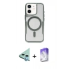 MARSİLYAN™- iPhone 11 Kılıf Yadigar Klasik Özel Seri - Siyah Bilvis 5in1 3D Magic Cam Ekran Koruyucu + Raze Metal Kamera Lens - MI