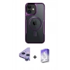MARSİLYAN™- iPhone 11 Kılıf Yadigar Klasik Özel Seri - Siyah Bilvis 5in1 3D Magic Cam Ekran Koruyucu + Raze Metal Kamera Lens - MR