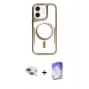 MARSİLYAN™- iPhone 11 Kılıf Yadigar Klasik Özel Seri - Siyah Bilvis 5in1 3D Magic Cam Ekran Koruyucu + Pers Alüminyum Kamera Lens - LT