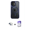 MARSİLYAN™- iPhone 11 Kılıf Yadigar Klasik Özel Seri - Siyah Bilvis 5in1 3D Magic Cam Ekran Koruyucu + Pers Alüminyum Kamera Lens - LT