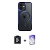 MARSİLYAN™- iPhone 11 Kılıf Yadigar Klasik Özel Seri - Siyah Bilvis 5in1 3D Magic Cam Ekran Koruyucu + PVD Metal Kamera Lens - SH