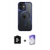 MARSİLYAN™- iPhone 11 Kılıf Yadigar Klasik Özel Seri - Siyah Bilvis 5in1 3D Magic Cam Ekran Koruyucu + PVD Metal Kamera Lens - TU