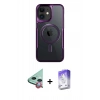 MARSİLYAN™- iPhone 11 Kılıf Yadigar Klasik Özel Seri - Siyah Bilvis 5in1 3D Magic Cam Ekran Koruyucu + Raze Metal Kamera Lens - KI
