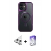 MARSİLYAN™- iPhone 11 Kılıf Yadigar Klasik Özel Seri - Siyah Bilvis 5in1 3D Magic Cam Ekran Koruyucu + Raze Metal Kamera Lens - GS