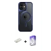 MARSİLYAN™- iPhone 11 Kılıf Yadigar Klasik Özel Seri - Siyah Bilvis 5in1 3D Magic Cam Ekran Koruyucu + Renkli Kamera Lens Koruma Cam - TU