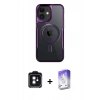 MARSİLYAN™- iPhone 11 Kılıf Yadigar Klasik Özel Seri - Siyah Bilvis 5in1 3D Magic Cam Ekran Koruyucu + Siyah PVD Metal Kamera Lens