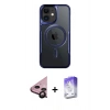 MARSİLYAN™- iPhone 11 Kılıf Yadigar Klasik Özel Seri - Siyah Bilvis 5in1 3D Magic Cam Ekran Koruyucu + Raze Metal Kamera Lens - SH