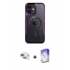 MARSİLYAN™- iPhone 11 Kılıf Yadigar Klasik Özel Seri - Siyah Bilvis 5in1 3D Magic Cam Ekran Koruyucu + Pers Alüminyum Kamera Lens - YL