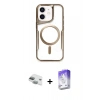 MARSİLYAN™- iPhone 11 Kılıf Yadigar Klasik Özel Seri - Siyah Bilvis 5in1 3D Magic Cam Ekran Koruyucu + Pers Alüminyum Kamera Lens - YL