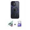 MARSİLYAN™- iPhone 11 Kılıf Yadigar Klasik Özel Seri - Siyah Bilvis 5in1 5D Magic Hayalet Cam Ekran Koruyucu + Raze Metal Kamera Lens - KI