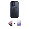 MARSİLYAN™- iPhone 11 Kılıf Yadigar Klasik Özel Seri - Siyah Bilvis 5in1 5D Magic Hayalet Cam Ekran Koruyucu + Siyah Raze Metal Kamera Lens