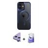 MARSİLYAN™- iPhone 11 Kılıf Yadigar Klasik Özel Seri - Siyah Bilvis 5in1 5D Magic Hayalet Cam Ekran Koruyucu + Raze Metal Kamera Lens - MR