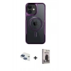 MARSİLYAN™- iPhone 11 Kılıf Yadigar Klasik Özel Seri - Siyah Bilvis Hayalet Cam Ekran Koruyucu + Pers Alüminyum Kamera Lens - LT