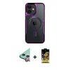 MARSİLYAN™- iPhone 11 Kılıf Yadigar Klasik Özel Seri - Siyah Buffer Cam Ekran Koruyucu + Raze Metal Kamera Lens - KI