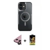 MARSİLYAN™- iPhone 11 Kılıf Yadigar Klasik Özel Seri - Siyah Buffer Cam Ekran Koruyucu + Raze Metal Kamera Lens - SH