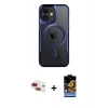 MARSİLYAN™- iPhone 11 Kılıf Yadigar Klasik Özel Seri - Siyah Buffer Hayalet Cam Ekran Koruyucu + Pers Alüminyum Kamera Lens - KI
