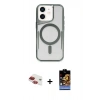 MARSİLYAN™- iPhone 11 Kılıf Yadigar Klasik Özel Seri - Siyah Buffer Hayalet Cam Ekran Koruyucu + Pers Alüminyum Kamera Lens - KI