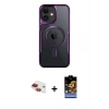 MARSİLYAN™- iPhone 11 Kılıf Yadigar Klasik Özel Seri - Siyah Buffer Hayalet Cam Ekran Koruyucu + Pers Alüminyum Kamera Lens - KI