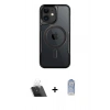 MARSİLYAN™- iPhone 11 Kılıf Yadigar Klasik Özel Seri - Siyah Joko Magic 5D Cam + Kamera Lens Koruma Cam - SF