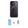 MARSİLYAN™- iPhone 11 Kılıf Yadigar Klasik Özel Seri - Siyah Joko Magic 5D Cam + Neon Fosforlu Kamera Lens - MI