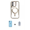 MARSİLYAN™- iPhone 11 Kılıf Yadigar Klasik Özel Seri - Siyah Joko Magic 5D Cam + Neon Fosforlu Kamera Lens - MI