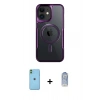 MARSİLYAN™- iPhone 11 Kılıf Yadigar Klasik Özel Seri - Siyah Joko Magic 5D Cam + Neon Fosforlu Kamera Lens - YL
