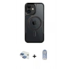 MARSİLYAN™- iPhone 11 Kılıf Yadigar Klasik Özel Seri - Siyah Joko Magic 5D Cam + Pers Alüminyum Kamera Lens - GI