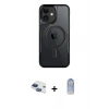 MARSİLYAN™- iPhone 11 Kılıf Yadigar Klasik Özel Seri - Siyah Joko Magic 5D Cam + Pers Alüminyum Kamera Lens - LT