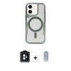 MARSİLYAN™- iPhone 11 Kılıf Yadigar Klasik Özel Seri - Siyah Joko Magic 5D Cam + PVD Metal Kamera Lens - MI
