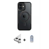 MARSİLYAN™- iPhone 11 Kılıf Yadigar Klasik Özel Seri - Siyah Joko Magic 5D Cam + Raze Metal Kamera Lens - GS