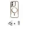 MARSİLYAN™- iPhone 11 Kılıf Yadigar Klasik Özel Seri - Siyah Joko Magic 5D Cam + Raze Metal Kamera Lens - GS