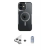 MARSİLYAN™- iPhone 11 Kılıf Yadigar Klasik Özel Seri - Siyah Joko Magic 5D Cam + Raze Metal Kamera Lens - GS