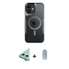 MARSİLYAN™- iPhone 11 Kılıf Yadigar Klasik Özel Seri - Siyah Joko Magic 5D Cam + Raze Metal Kamera Lens - MI