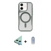 MARSİLYAN™- iPhone 11 Kılıf Yadigar Klasik Özel Seri - Siyah Joko Magic 5D Cam + Raze Metal Kamera Lens - MI