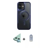 MARSİLYAN™- iPhone 11 Kılıf Yadigar Klasik Özel Seri - Siyah Joko Magic 5D Cam + Raze Metal Kamera Lens - MI