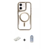 MARSİLYAN™- iPhone 11 Kılıf Yadigar Klasik Özel Seri - Siyah Joko Magic 5D Cam + Renkli Kamera Lens Koruma Cam - TU