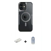 MARSİLYAN™- iPhone 11 Kılıf Yadigar Klasik Özel Seri - Siyah Joko Magic 5D Cam + Renkli Kamera Lens Koruma Cam - PE